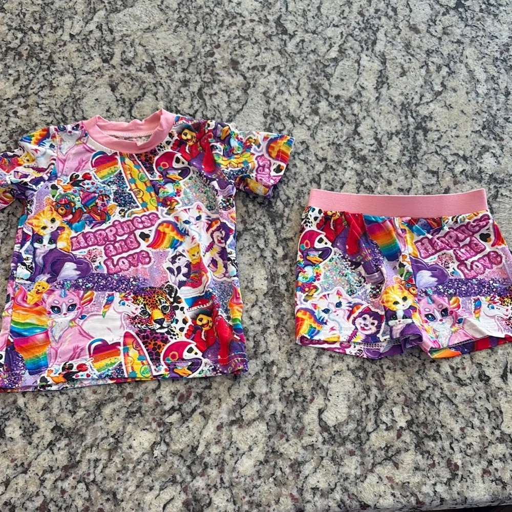 Bamboo Pajamas Lisa Frank Print - Picture 1 of 6
